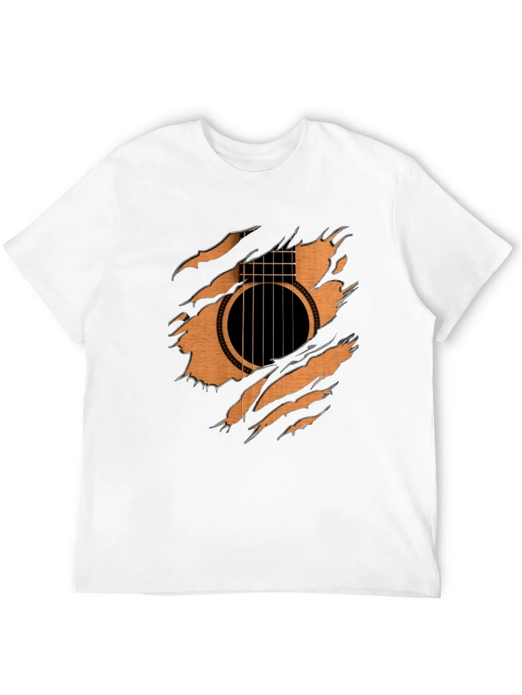 Guitar Inside T-Shirt - Ripped Effect Design product image 11