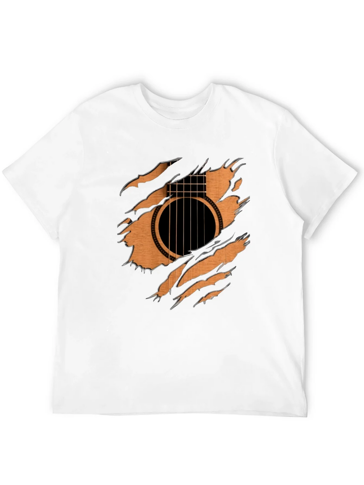 Guitar Inside T-Shirt - Ripped Effect Design product image 11