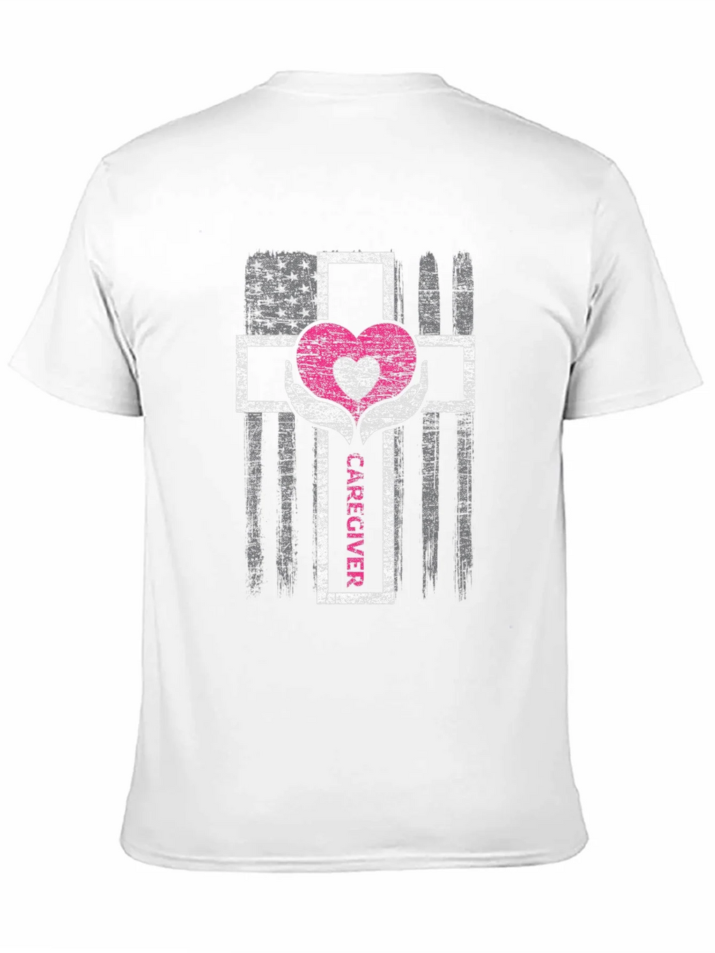 Caregiver Heart Cross Graphic T-Shirt product image 10