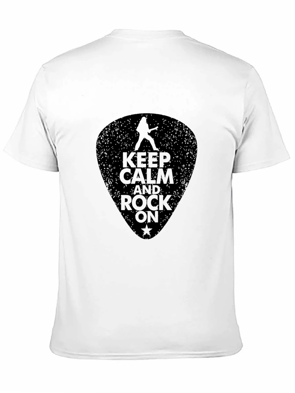 Keep Calm and Rock On Black T-Shirt product image 10