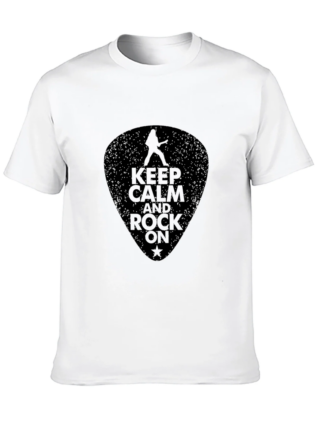 Keep Calm and Rock On Black T-Shirt product image 9