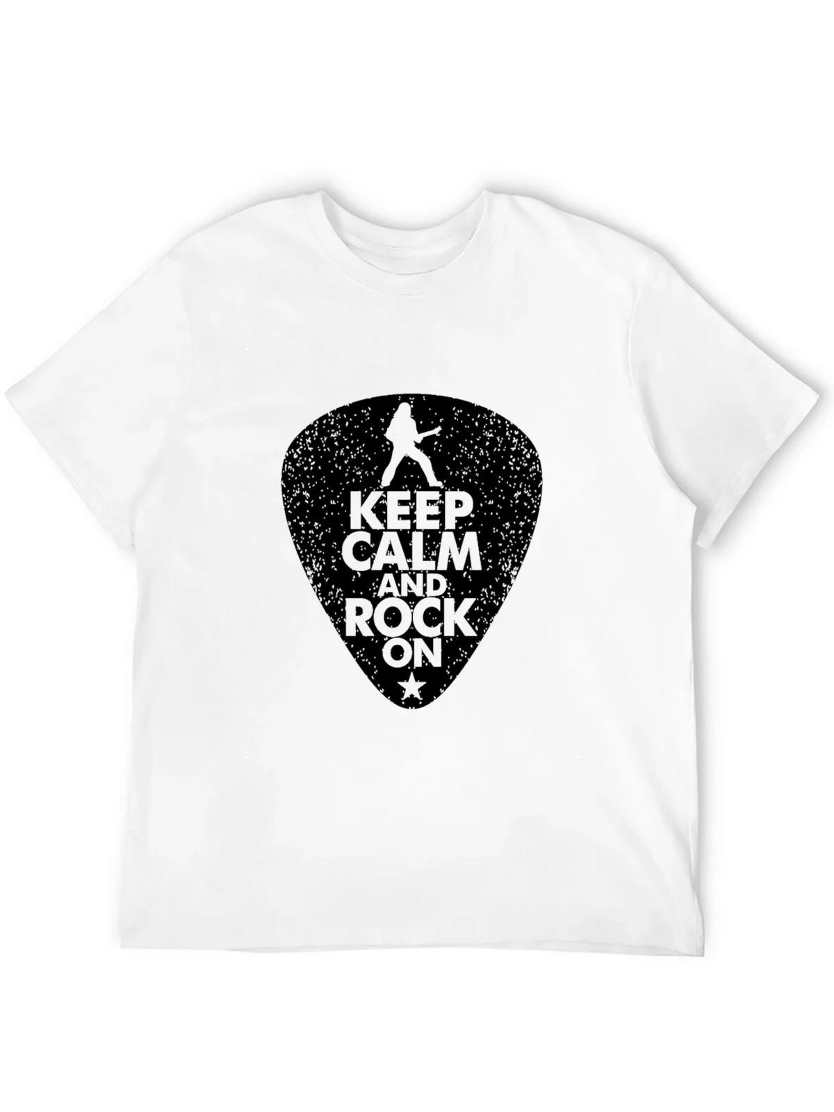 Keep Calm and Rock On Black T-Shirt product image 11