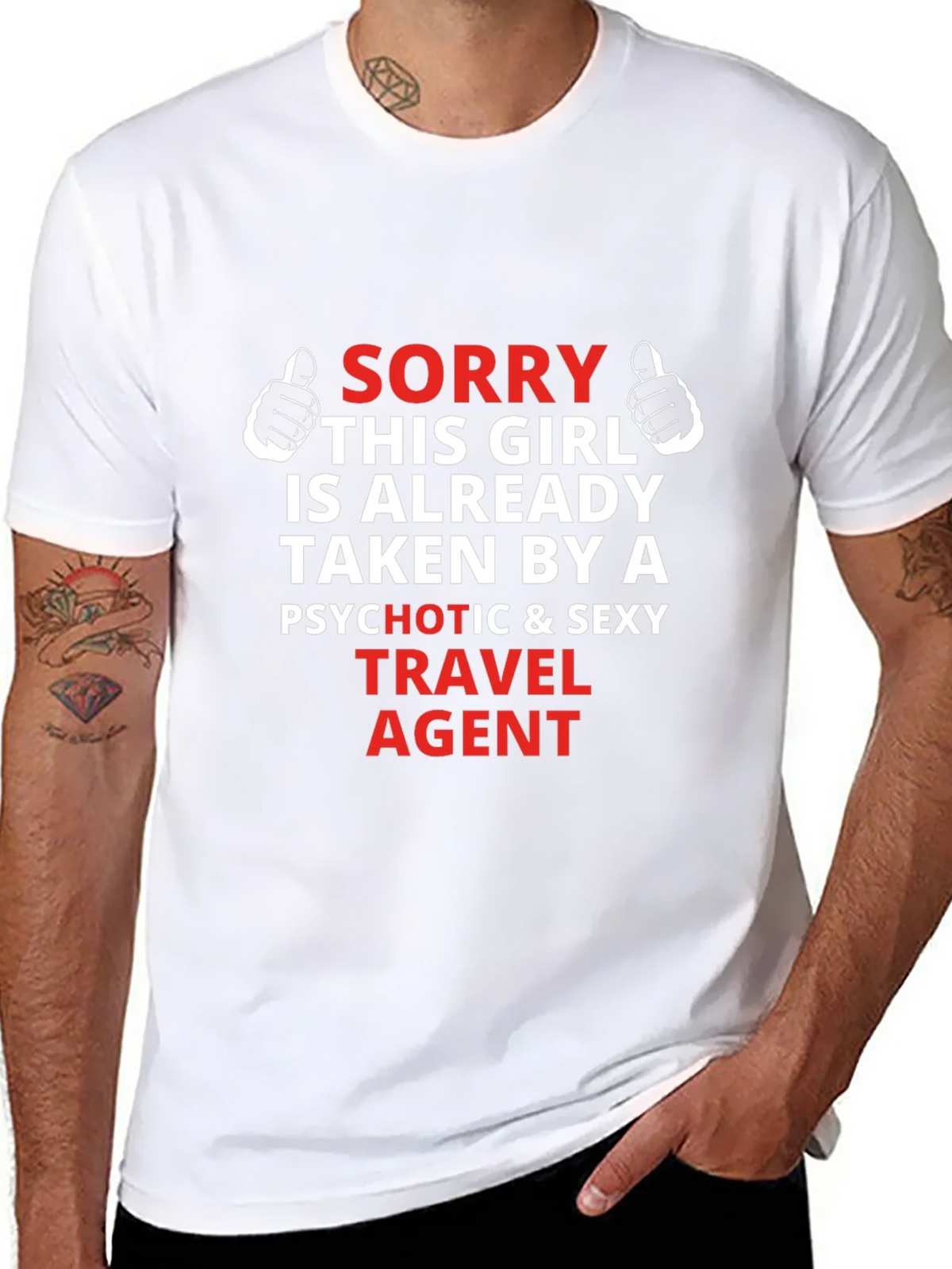 Travel Agent Graphic T-Shirt - Sorry Girl Taken product image 7