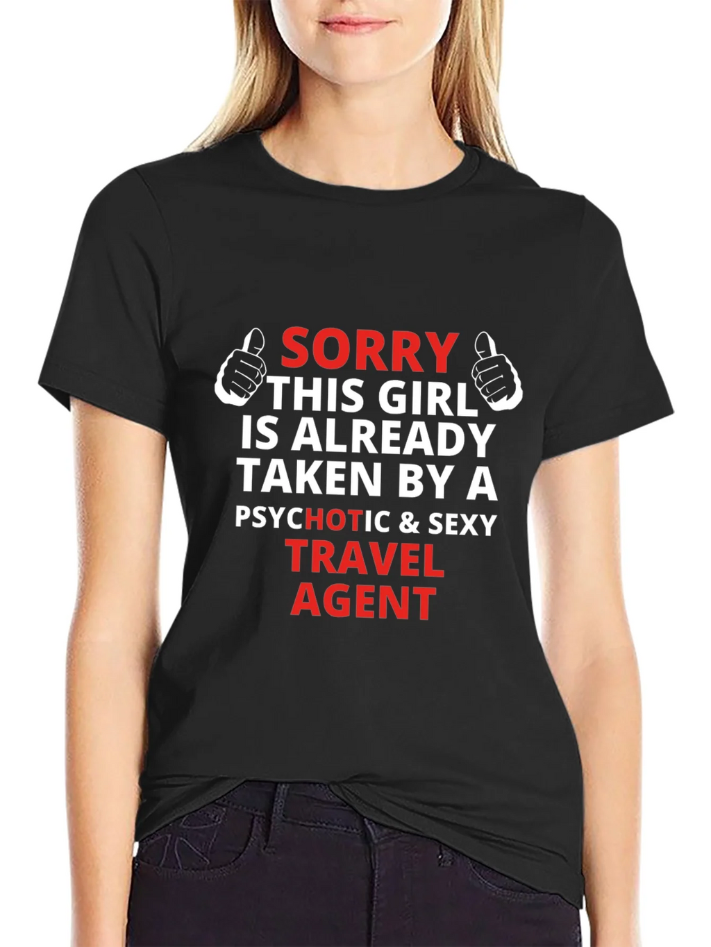 Travel Agent Graphic T-Shirt - Sorry Girl Taken product image 2