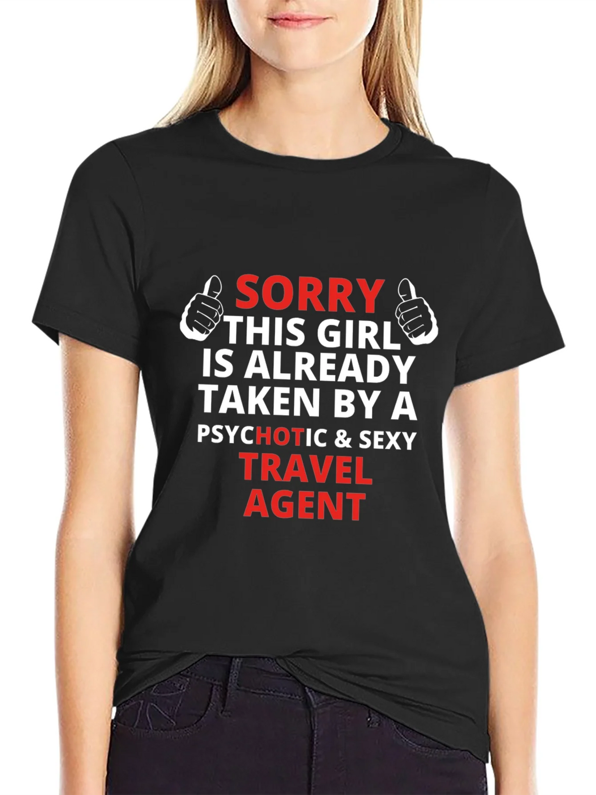 Travel Agent Graphic T-Shirt - Sorry Girl Taken product image 2