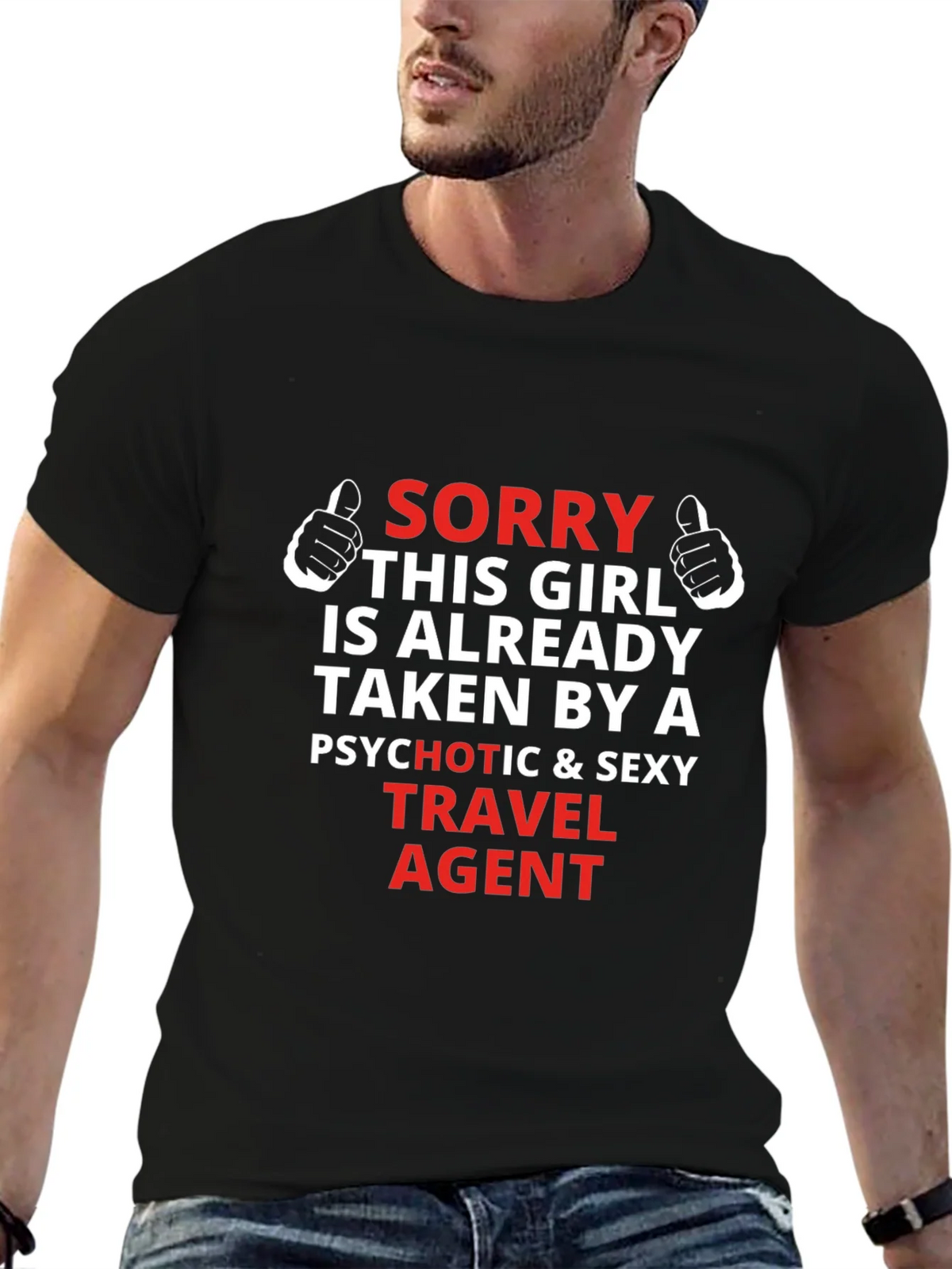 Travel Agent Graphic T-Shirt - Sorry Girl Taken product image 6