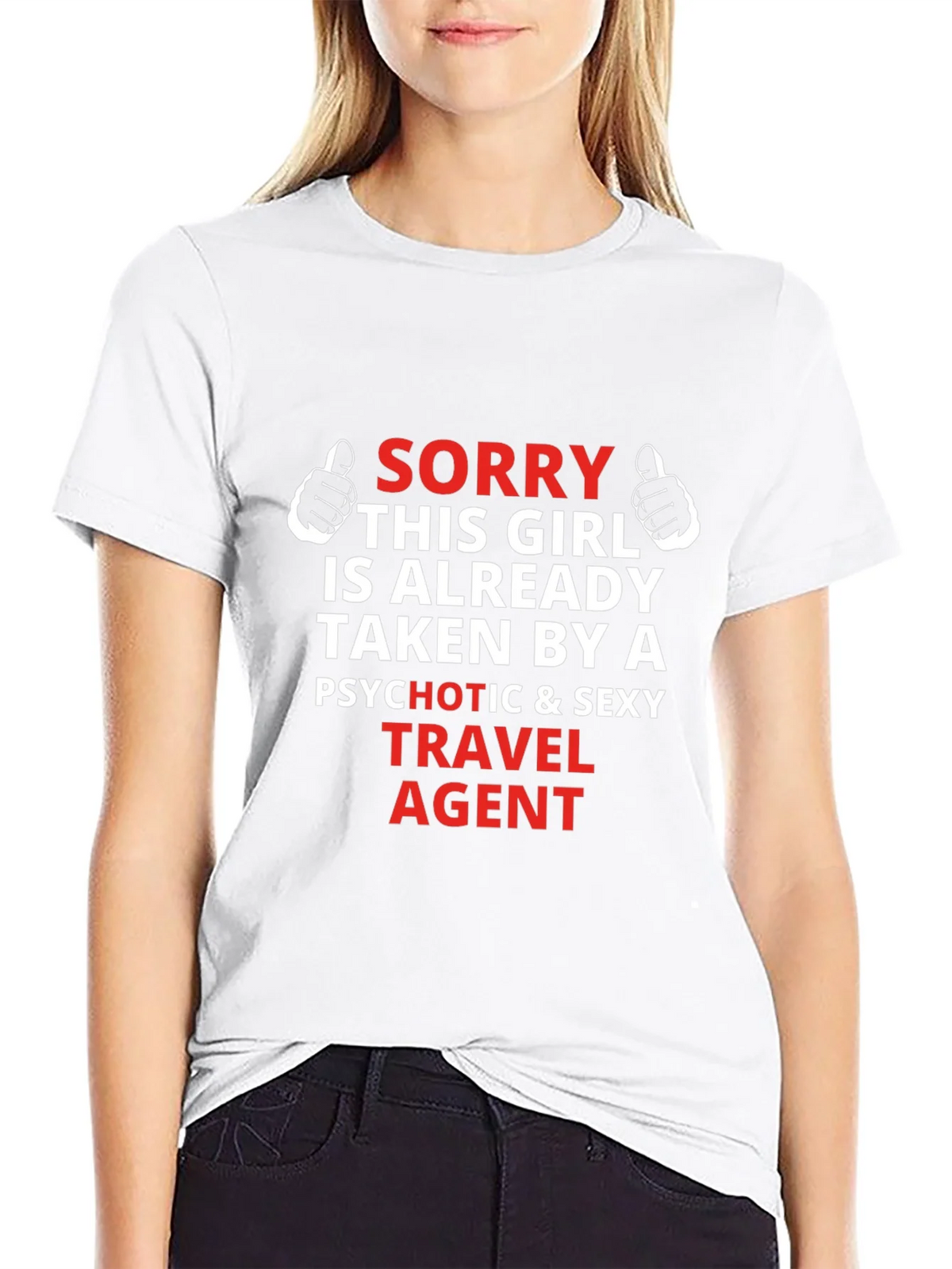 Travel Agent Graphic T-Shirt - Sorry Girl Taken product image 8