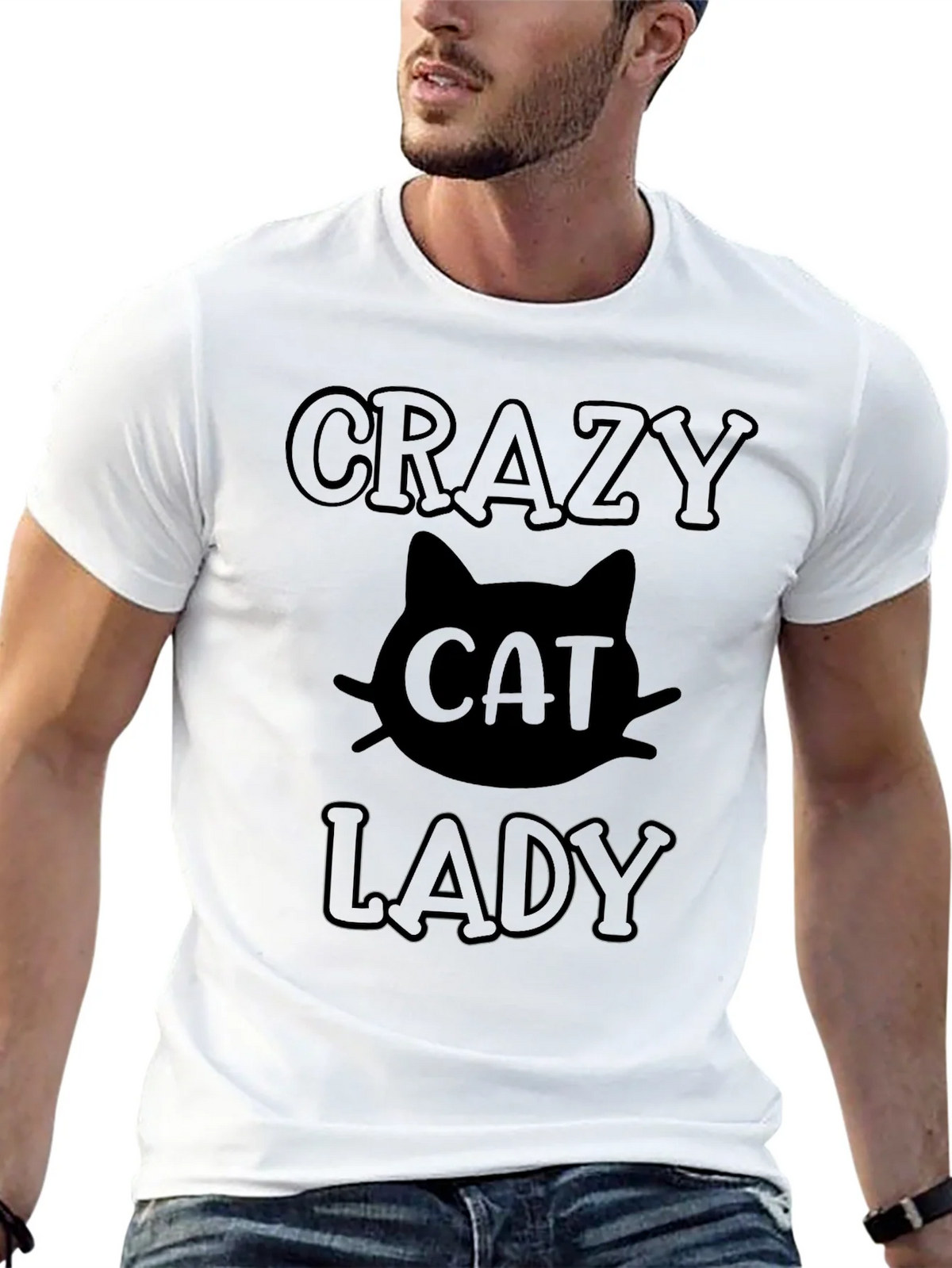 Crazy Cat Lady Black T-Shirt product image 11