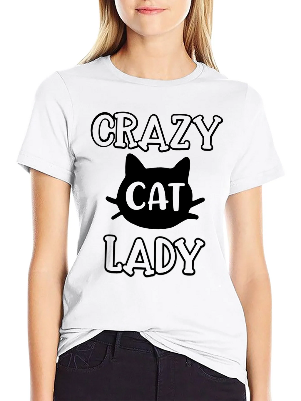 Crazy Cat Lady Black T-Shirt product image 7
