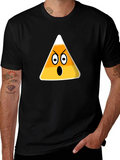 Angry Candy Corn Graphic T-Shirt - Halloween Fun product image 1