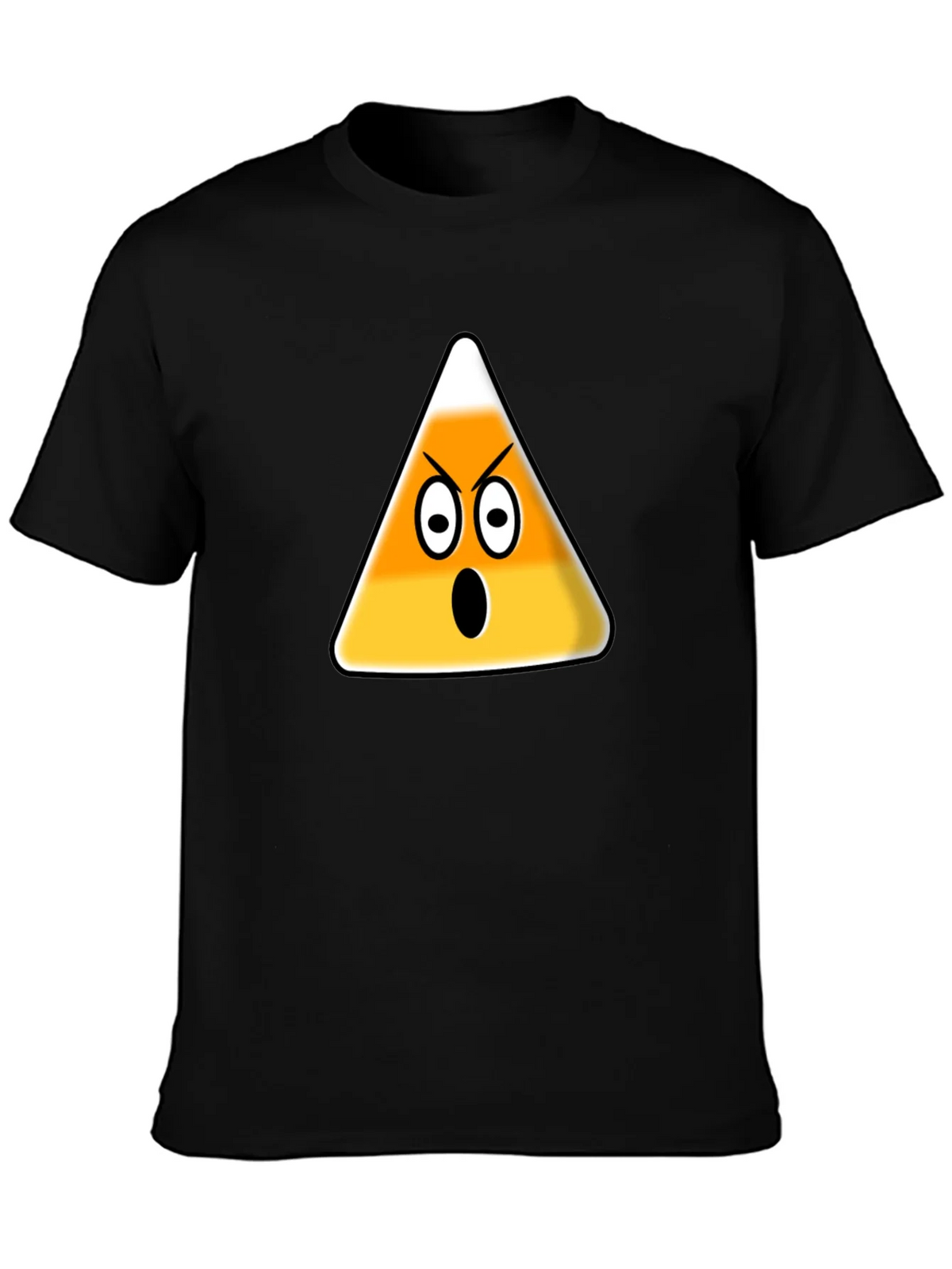 Angry Candy Corn Graphic T-Shirt - Halloween Fun product image 3