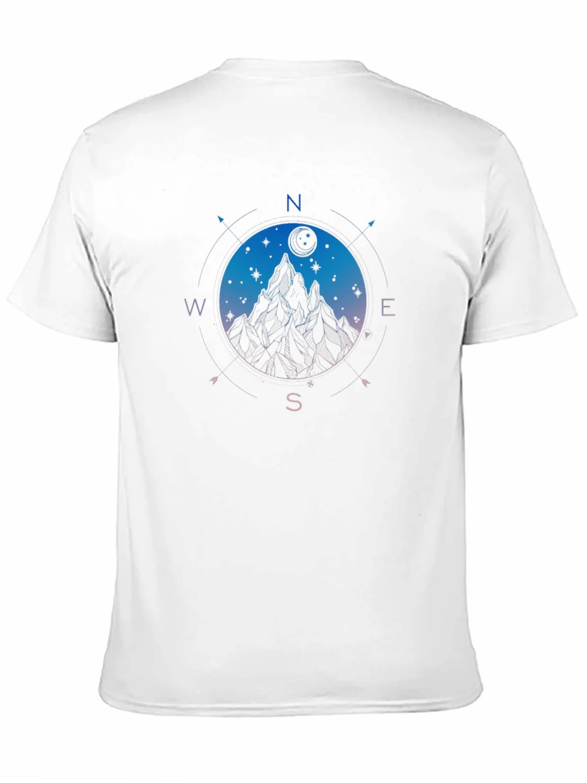 Mountain Compass Graphic Black T-Shirt product image 10