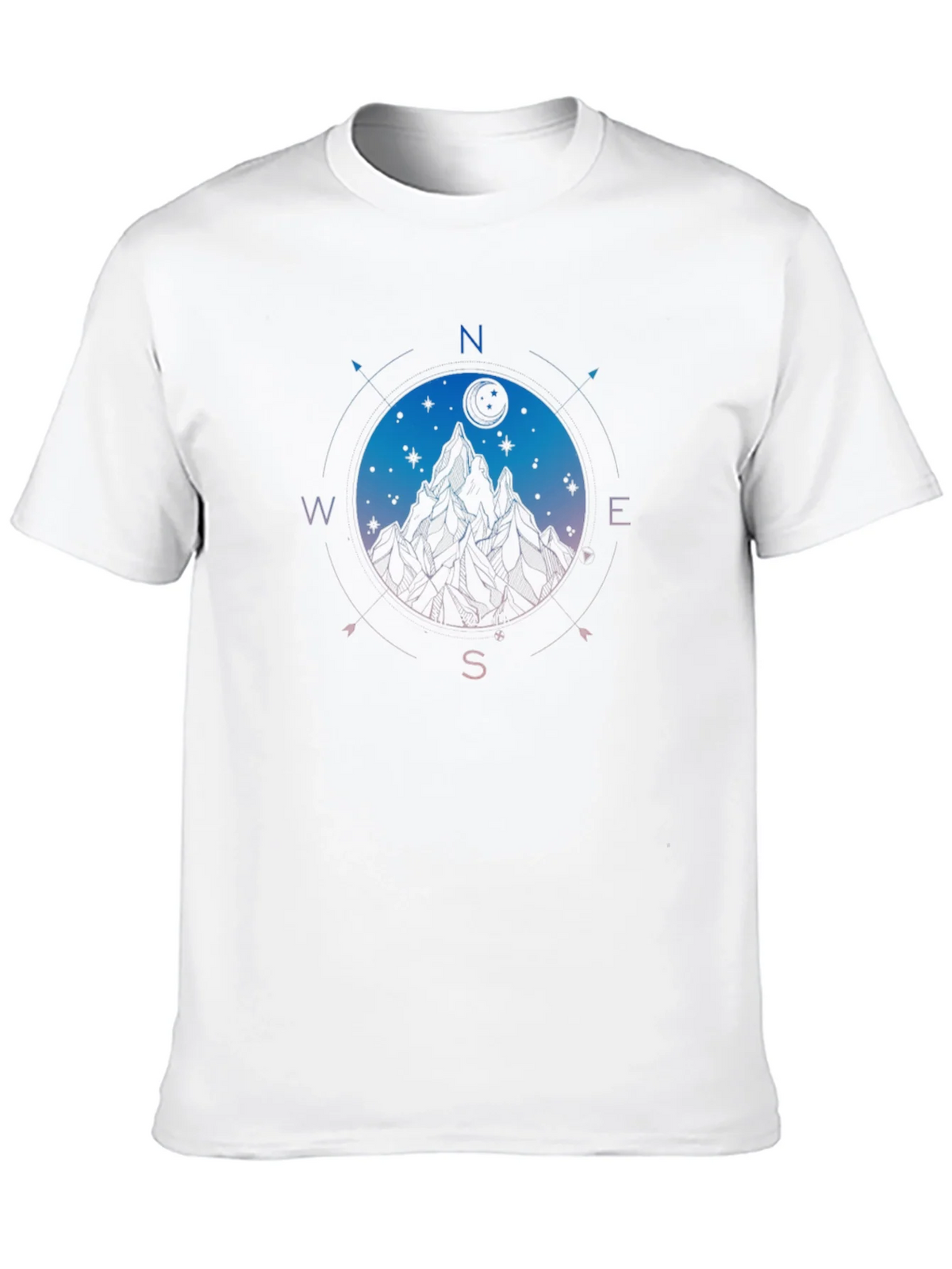 Mountain Compass Graphic Black T-Shirt product image 9