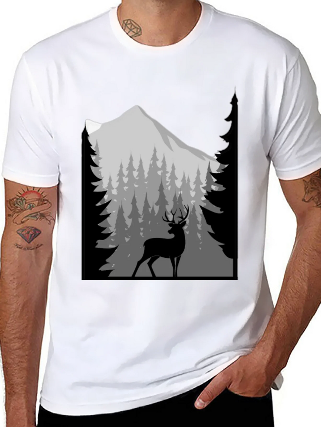 Deer Mountain Graphic T-Shirt product image 7