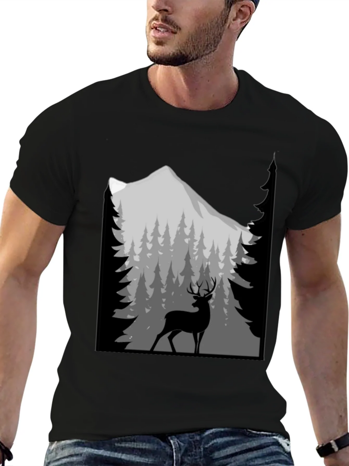 Deer Mountain Graphic T-Shirt product image 6