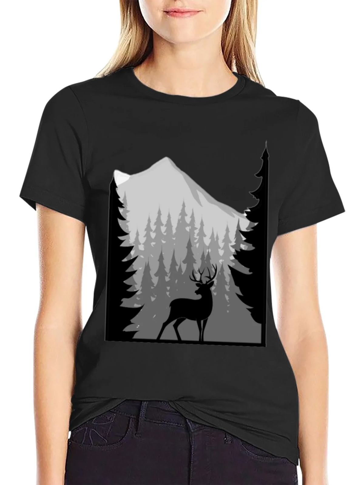 Deer Mountain Graphic T-Shirt product image 2