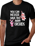 Orchid Lover T-Shirt - Never Too Many Orchids! product image 1