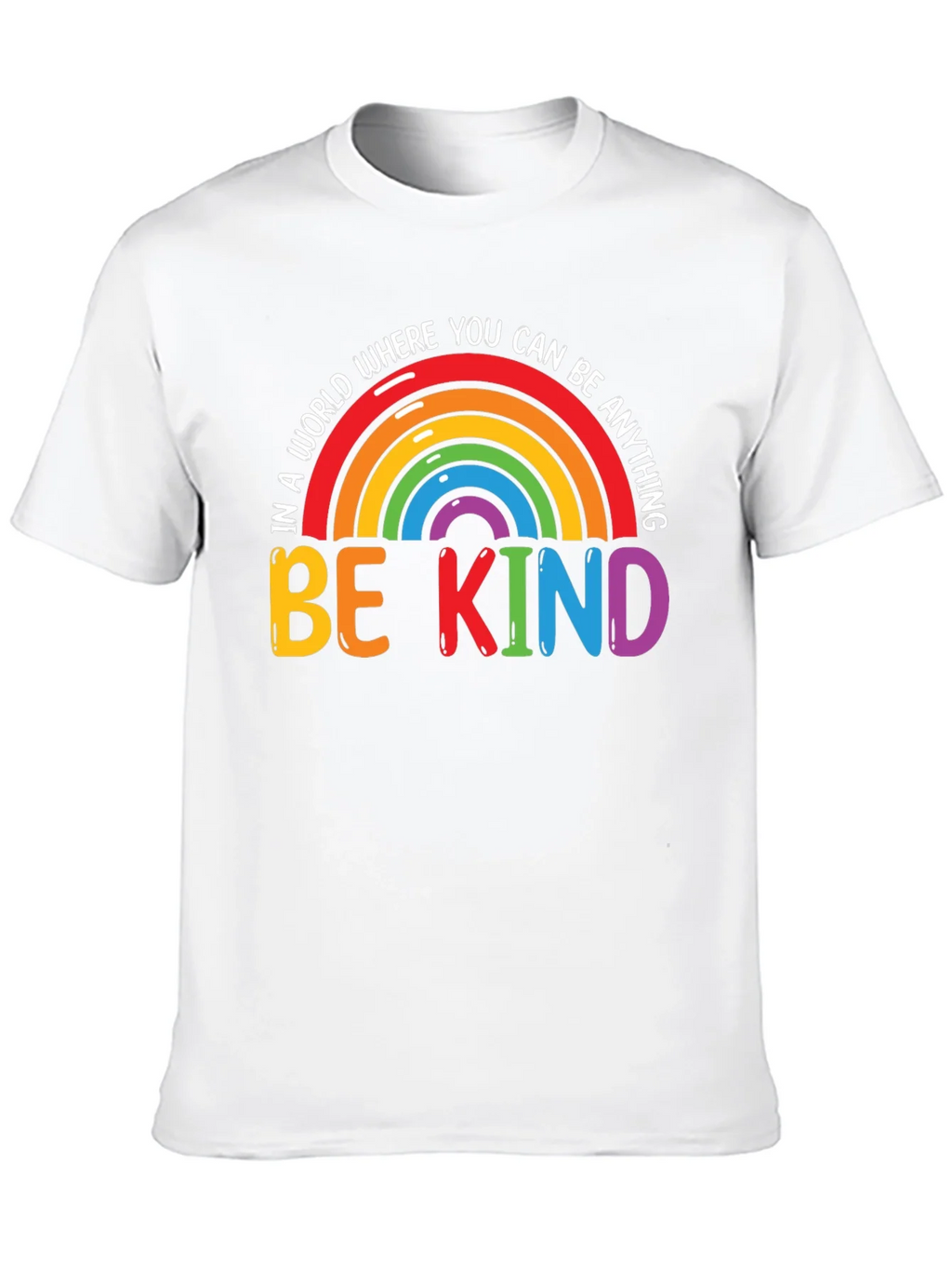Be Kind Rainbow Graphic Tee - Black product image 9