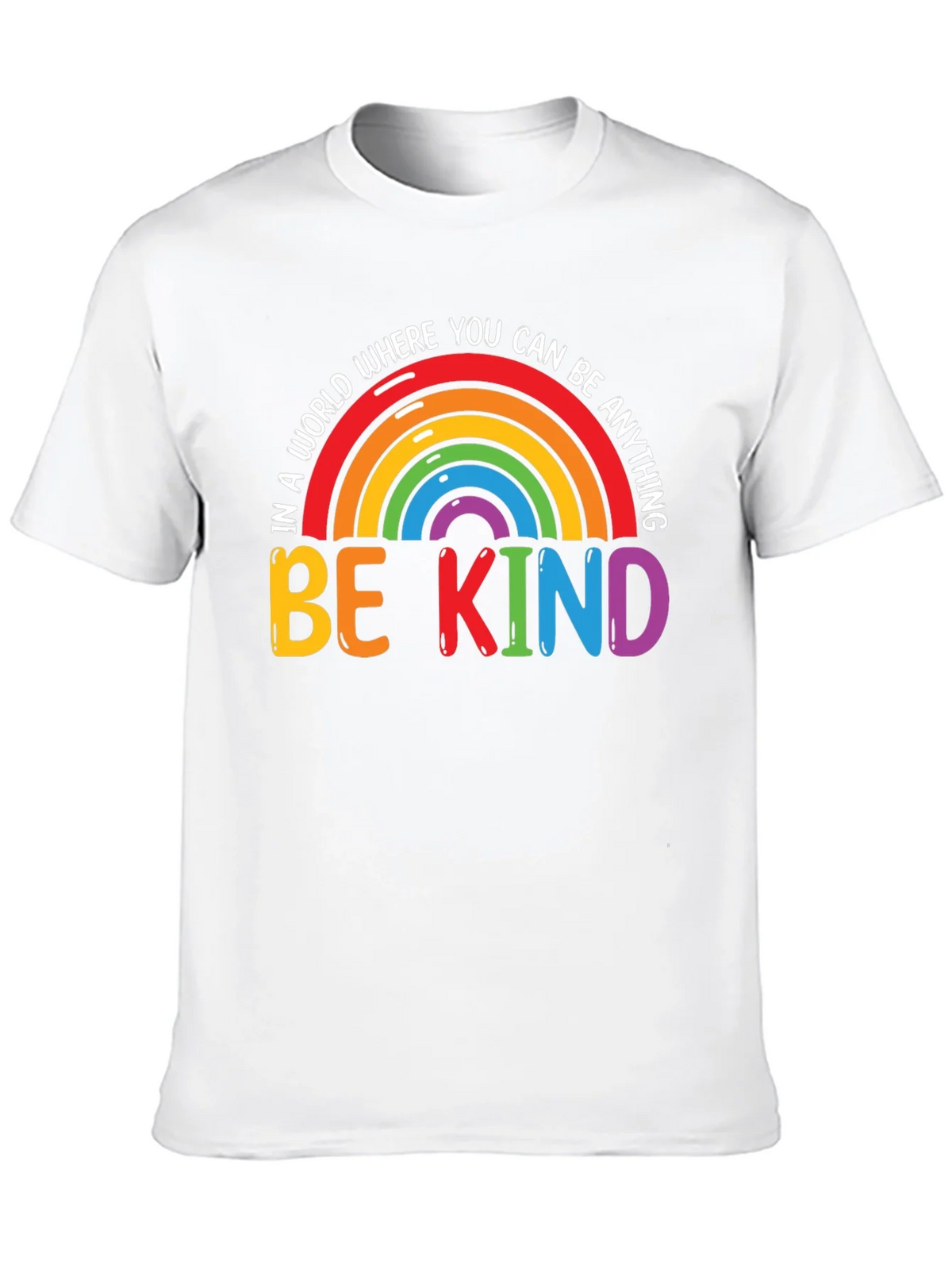 Be Kind Rainbow Graphic Tee - Black product image 9