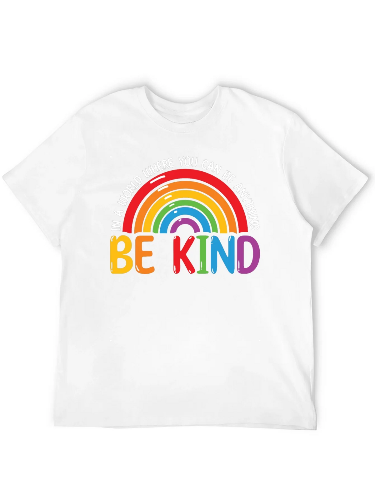Be Kind Rainbow Graphic Tee - Black product image 11