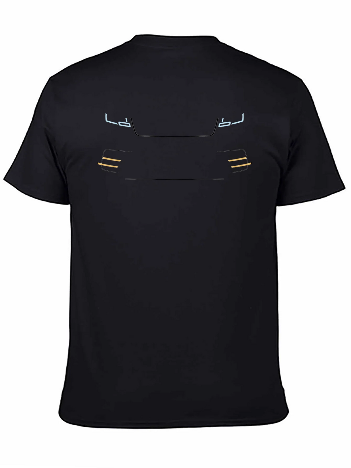 Modern Car Front Graphic Tee - Black product image 3