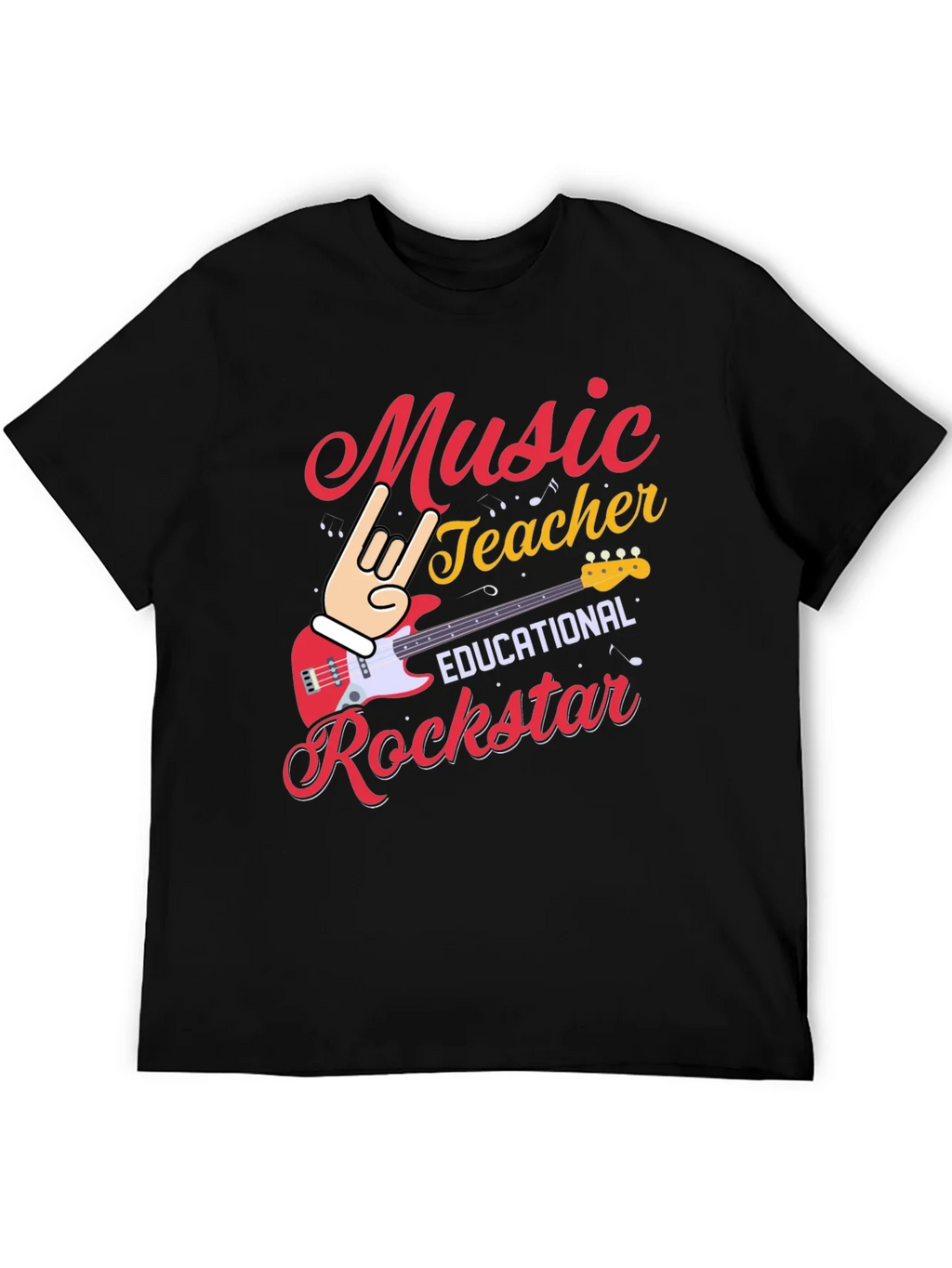 Music Teacher Rockstar Graphic Tee product image 5