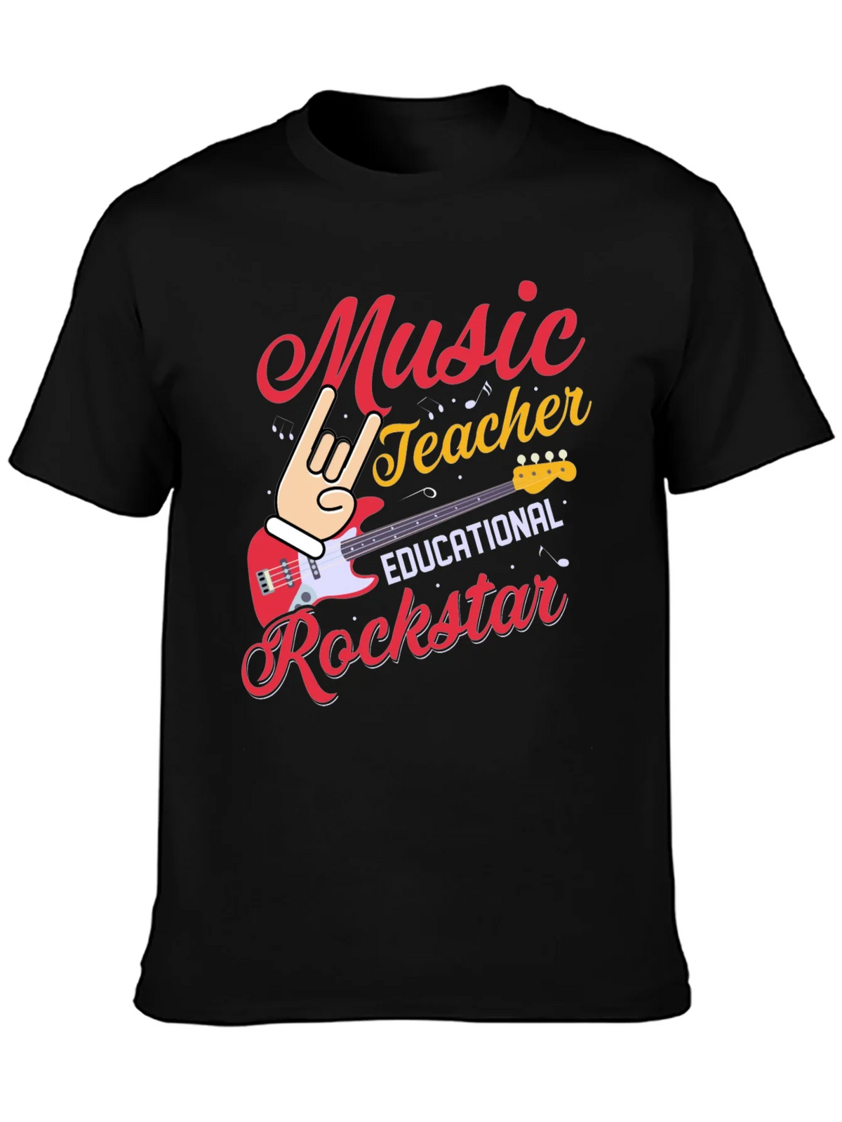 Music Teacher Rockstar Graphic Tee product image 3