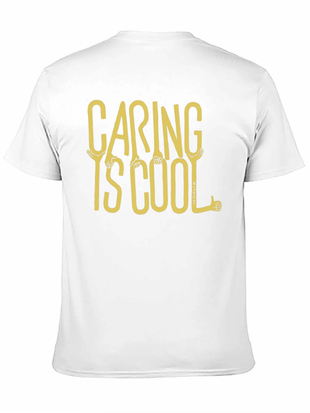 Caring is Cool Graphic Tee - Black Casual T-Shirt product image 10