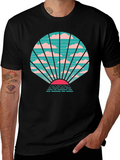 Retro Sunset Graphic Tee - Stylish Black T-Shirt product image 1
