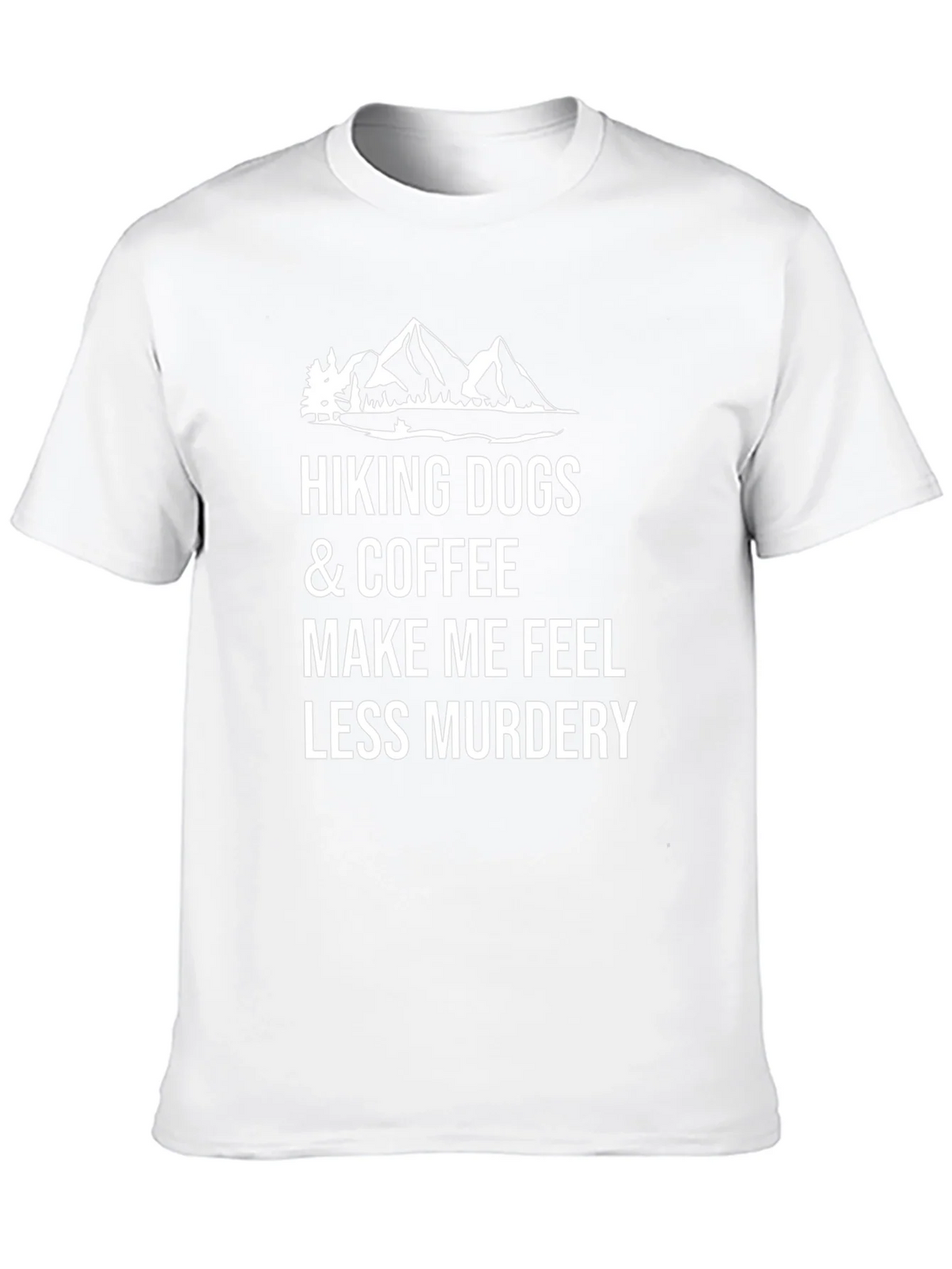 Hiking Dogs & Coffee Graphic Tee - Funny Sarcastic T-Shirt product image 9
