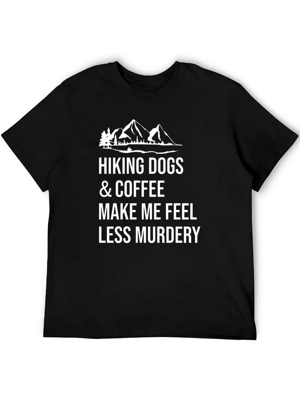 Hiking Dogs & Coffee Graphic Tee - Funny Sarcastic T-Shirt product image 5