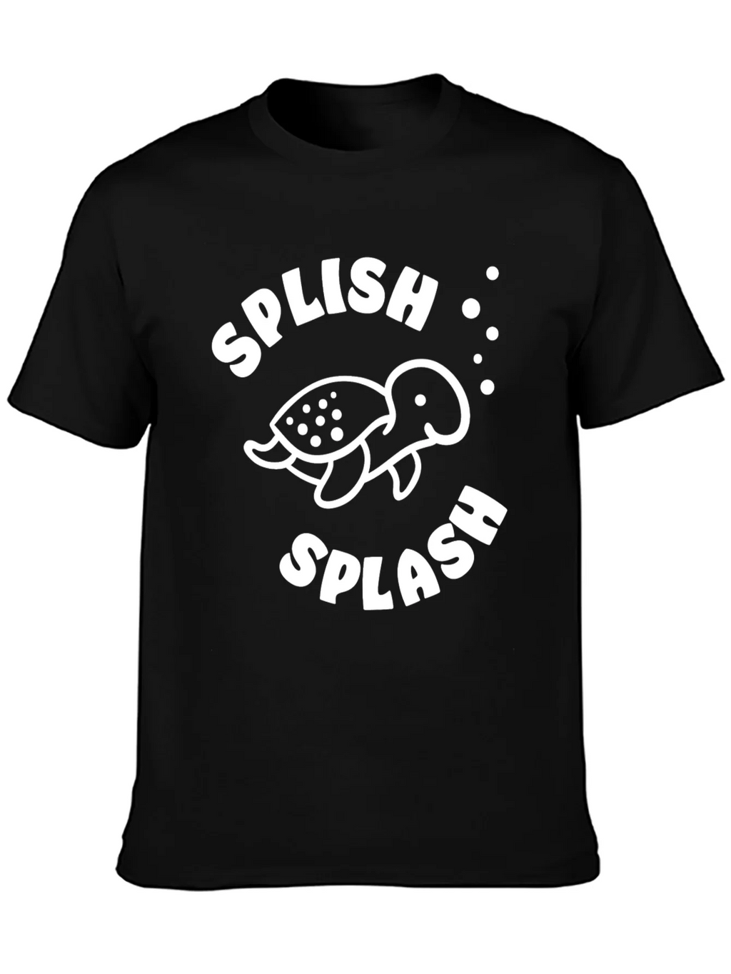 Splish Splash Turtle Graphic Tee - Black product image 3