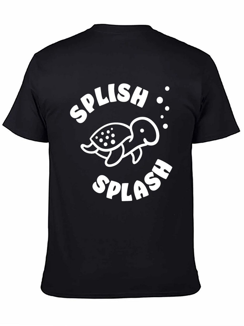 Splish Splash Turtle Graphic Tee - Black product image 4