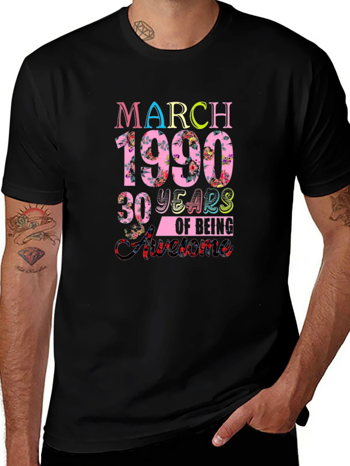 March 1990 30 Years of Being Awesome T-Shirt product image 1