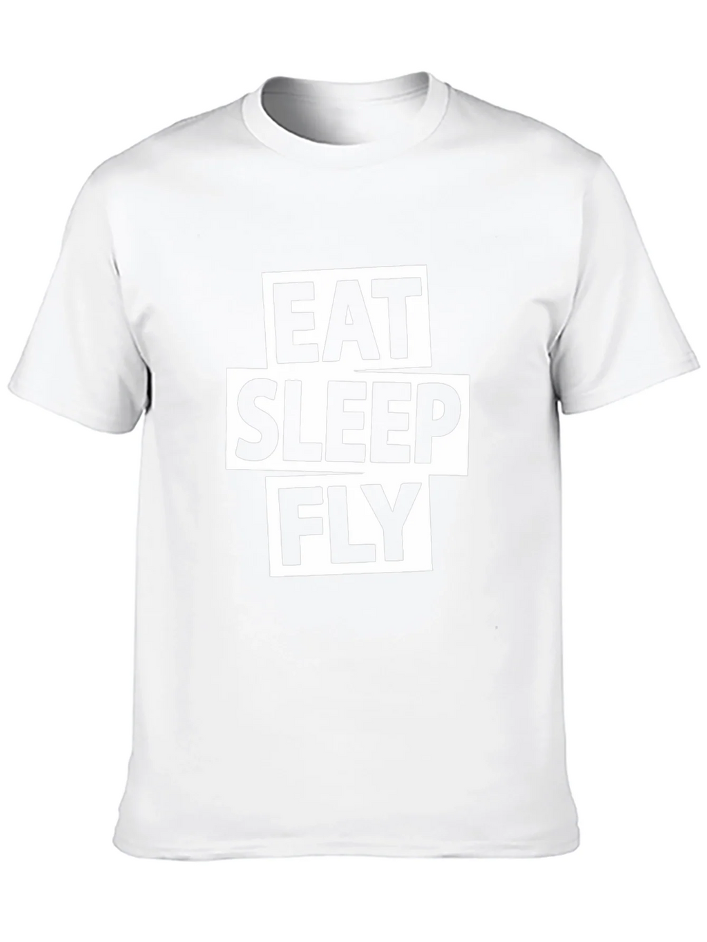 Eat Sleep Fly Graphic Tee - Black Cotton T-Shirt product image 9