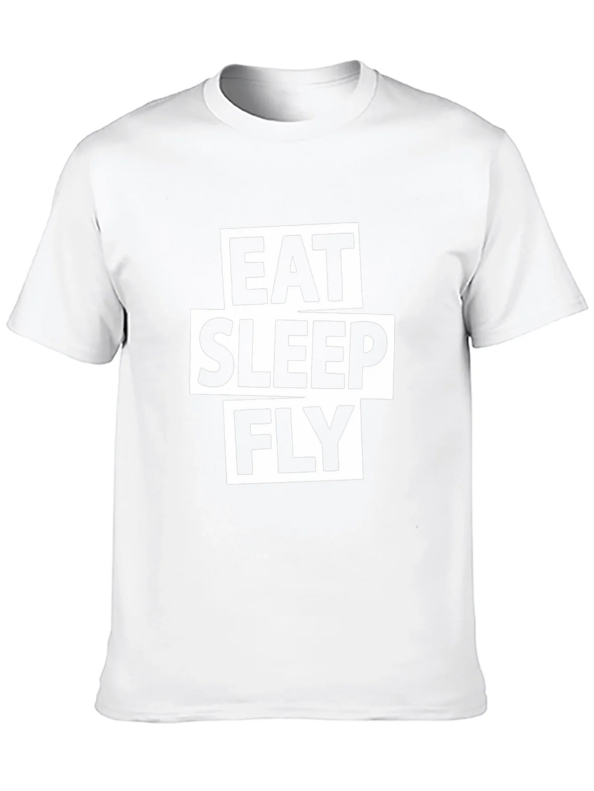 Eat Sleep Fly Graphic Tee - Black Cotton T-Shirt product image 9
