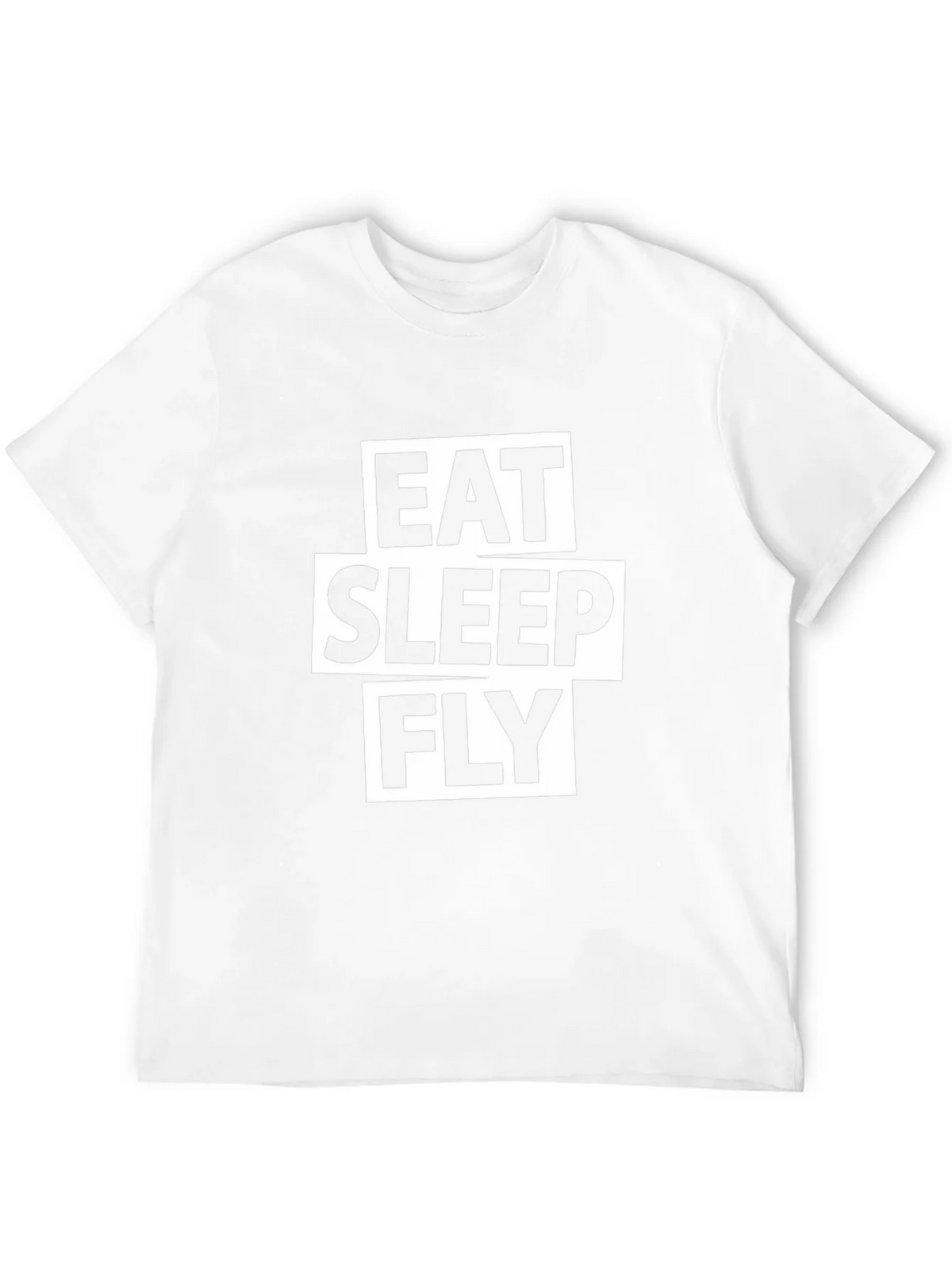 Eat Sleep Fly Graphic Tee - Black Cotton T-Shirt product image 11