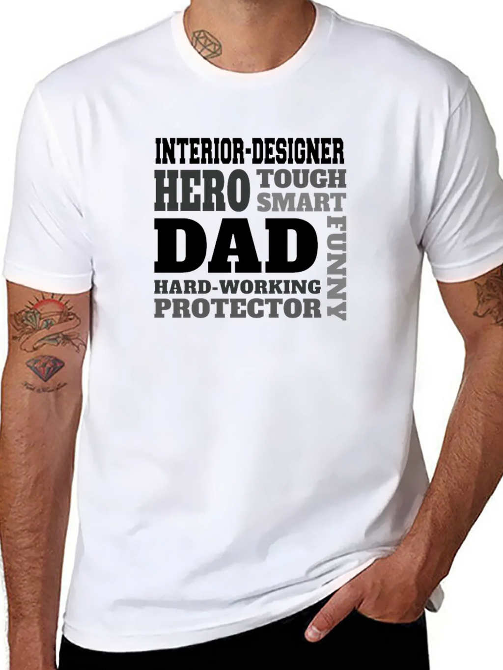 Hero Dad Interior Designer Graphic T-Shirt product image 7