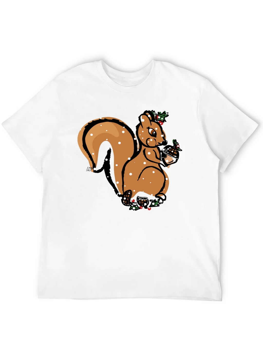 Festive Squirrel Graphic Tee - Holiday Season Apparel product image 11