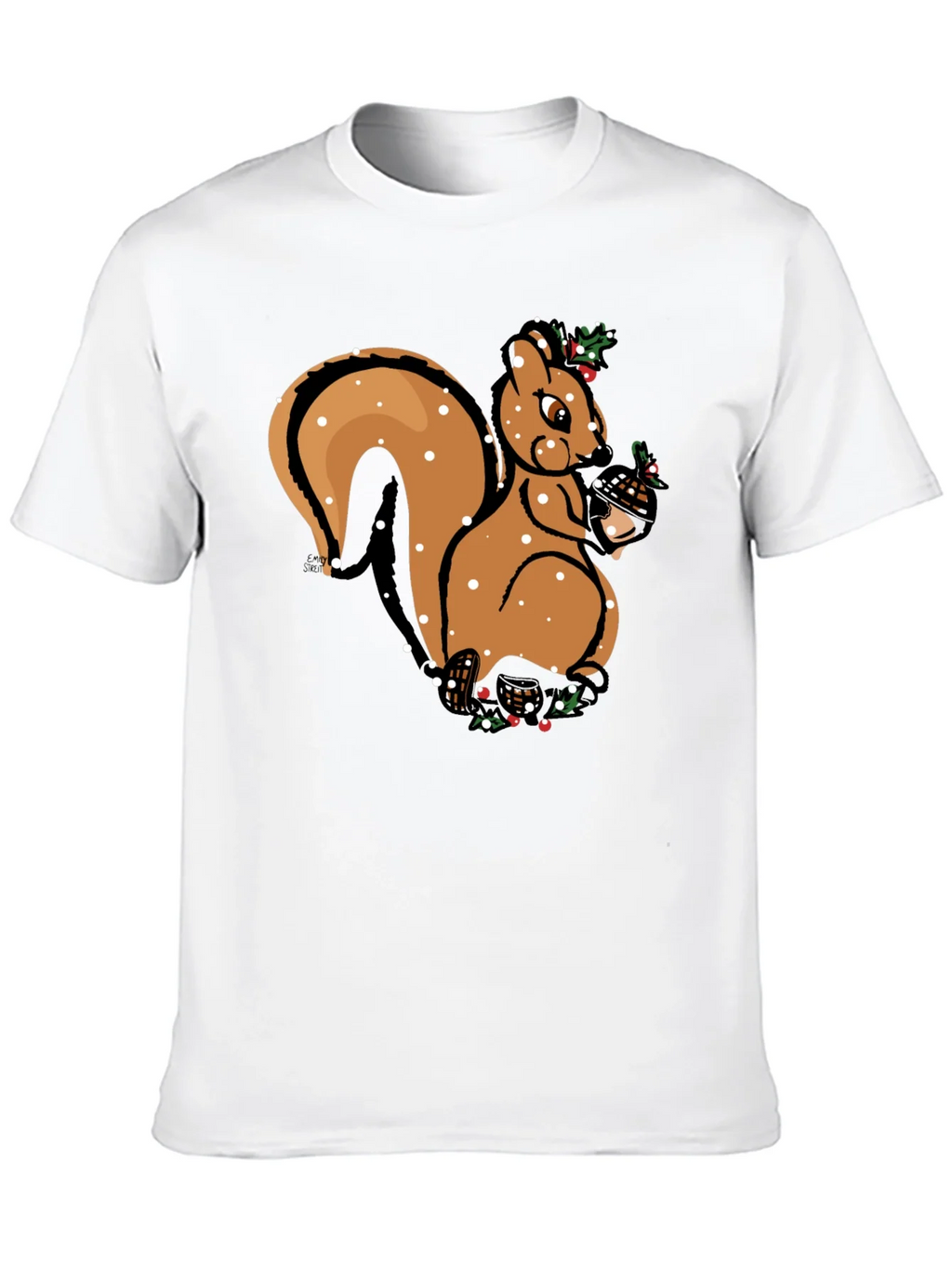 Festive Squirrel Graphic Tee - Holiday Season Apparel product image 9