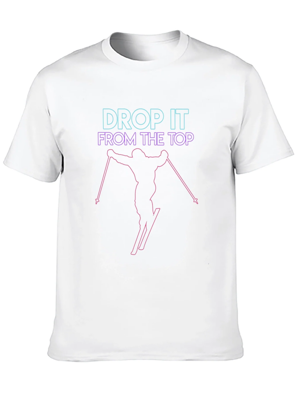 Drop It From The Top Skiing Graphic Tee product image 9