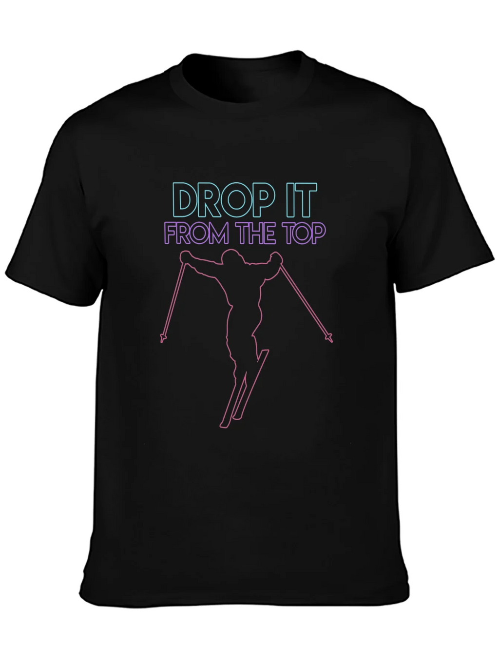 Drop It From The Top Skiing Graphic Tee product image 3