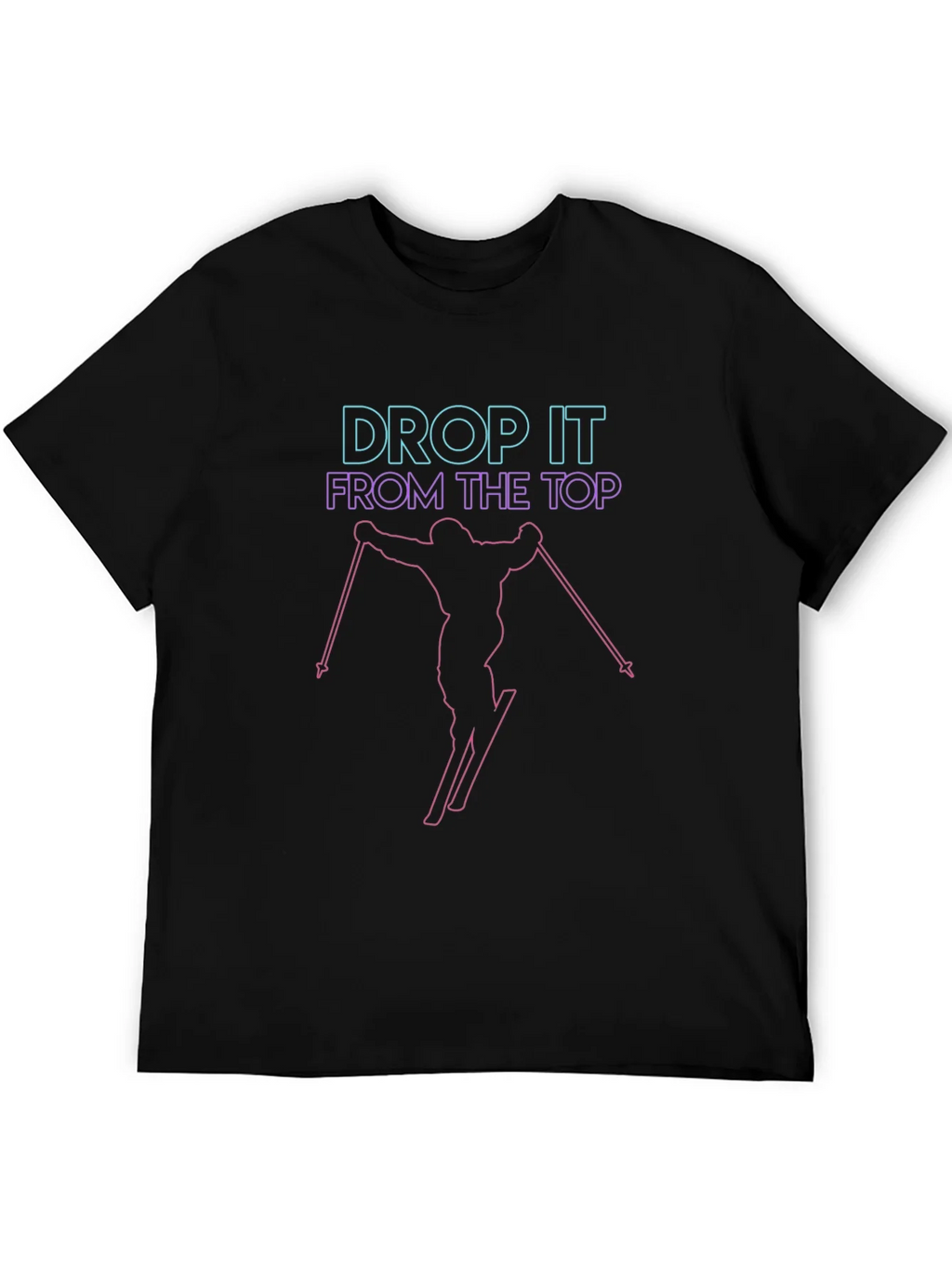 Drop It From The Top Skiing Graphic Tee product image 5