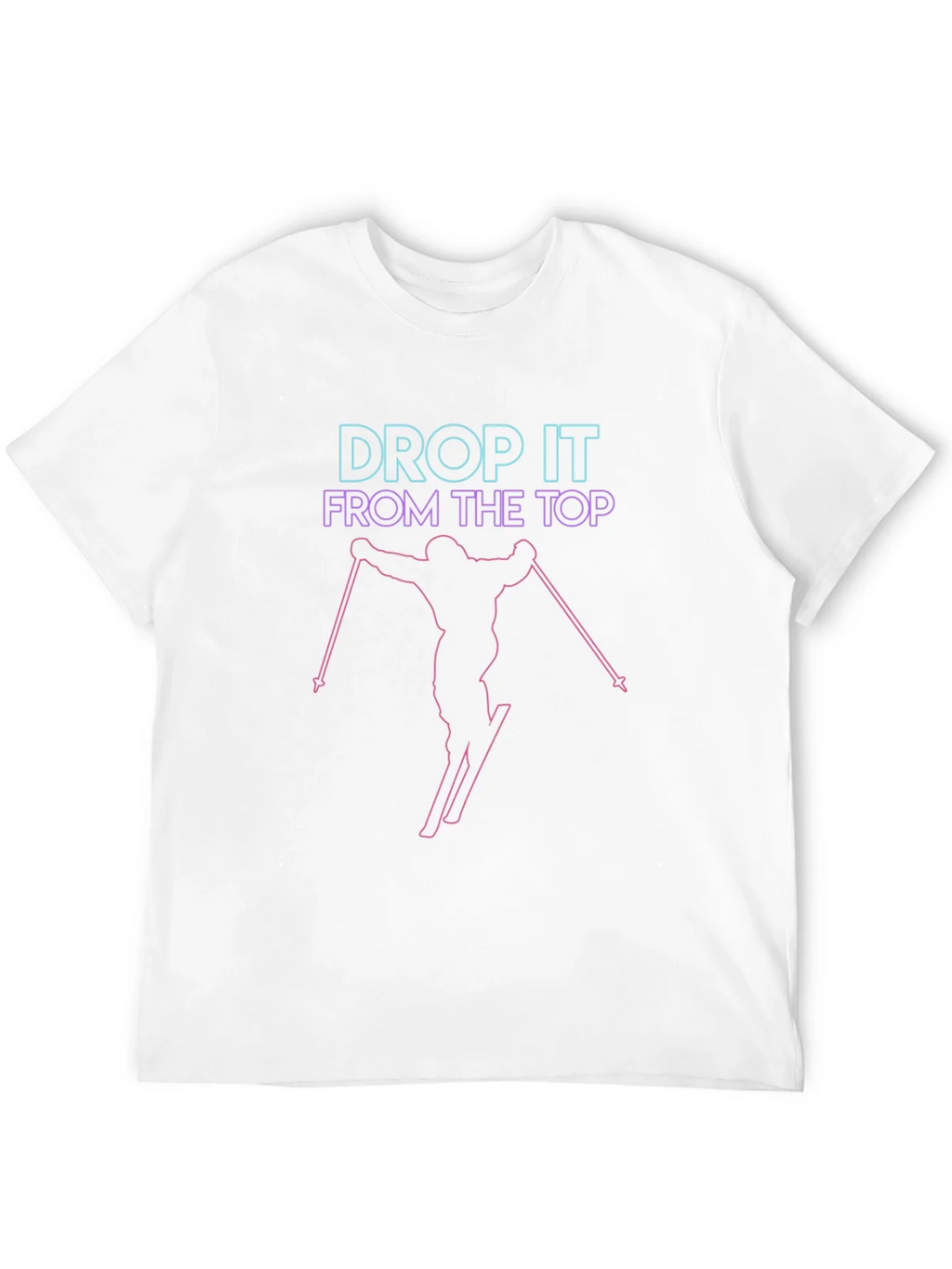Drop It From The Top Skiing Graphic Tee product image 11
