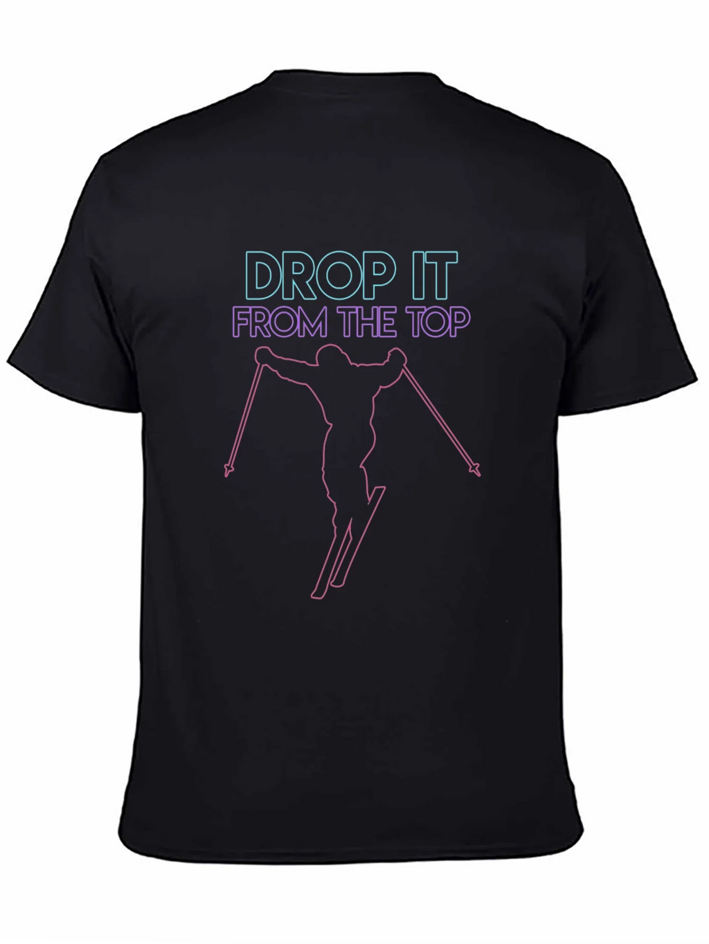 Drop It From The Top Skiing Graphic Tee product image 4