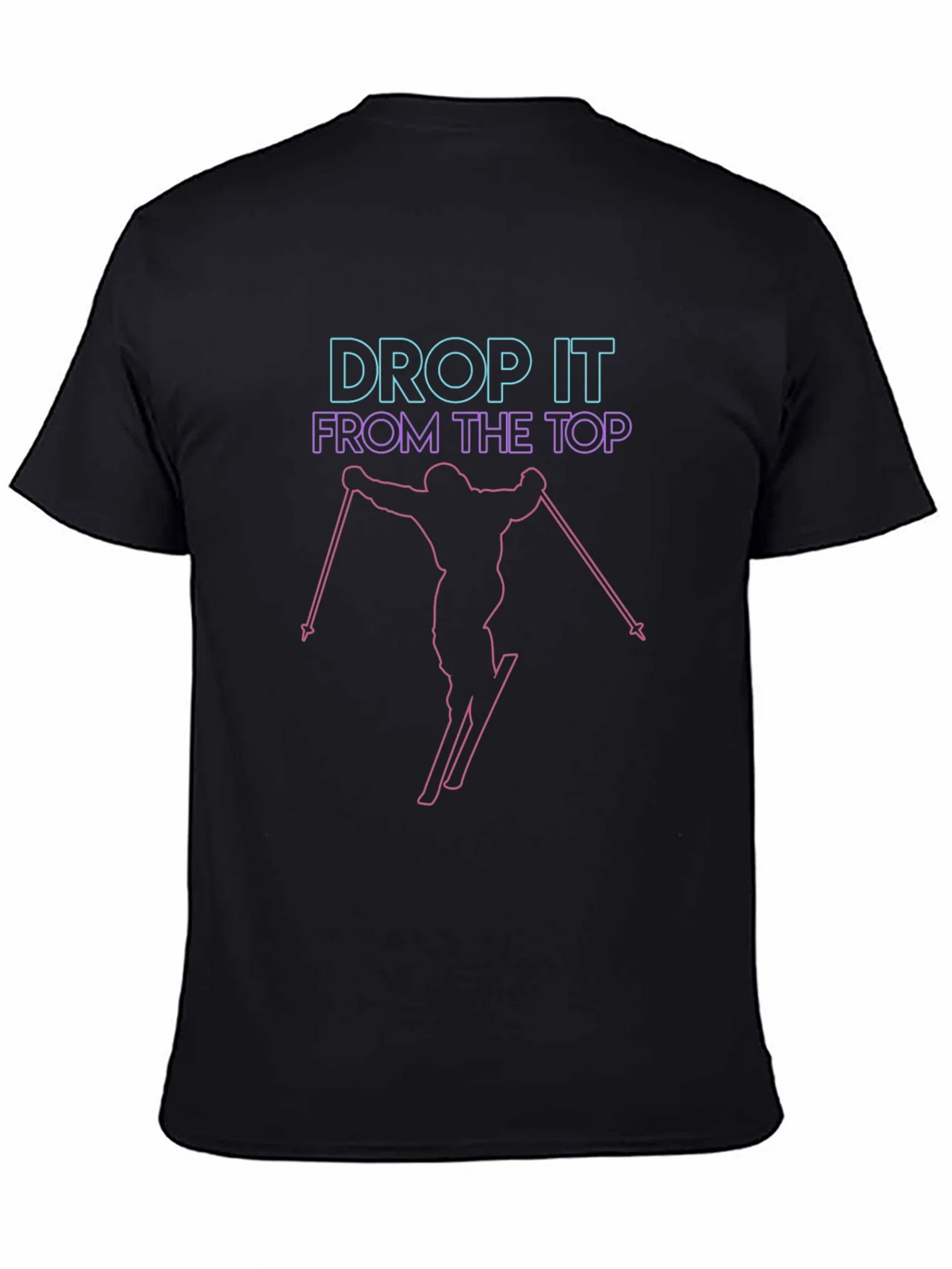 Drop It From The Top Skiing Graphic Tee product image 4
