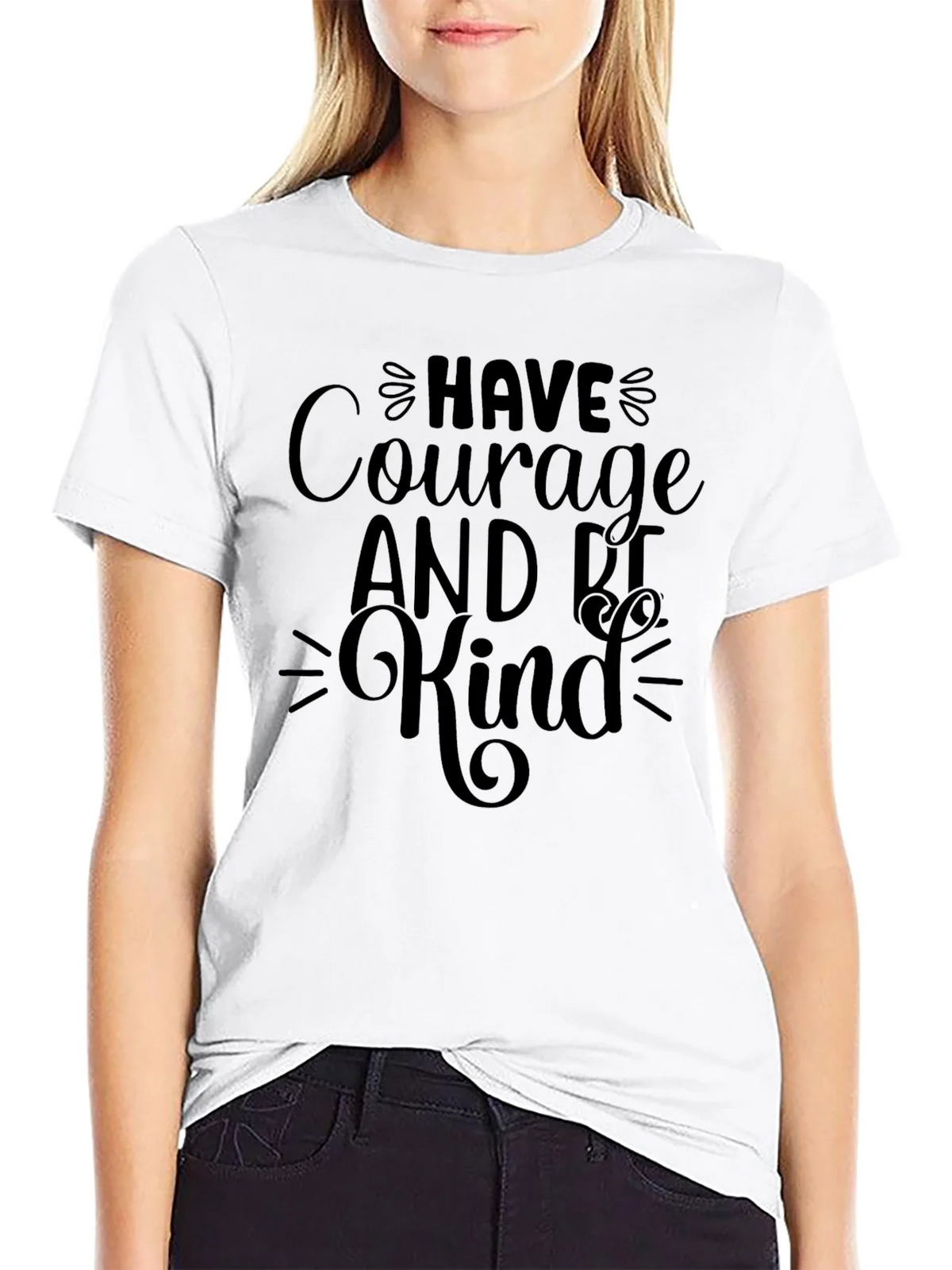 Courage Be Kind Black Graphic Tee product image 8