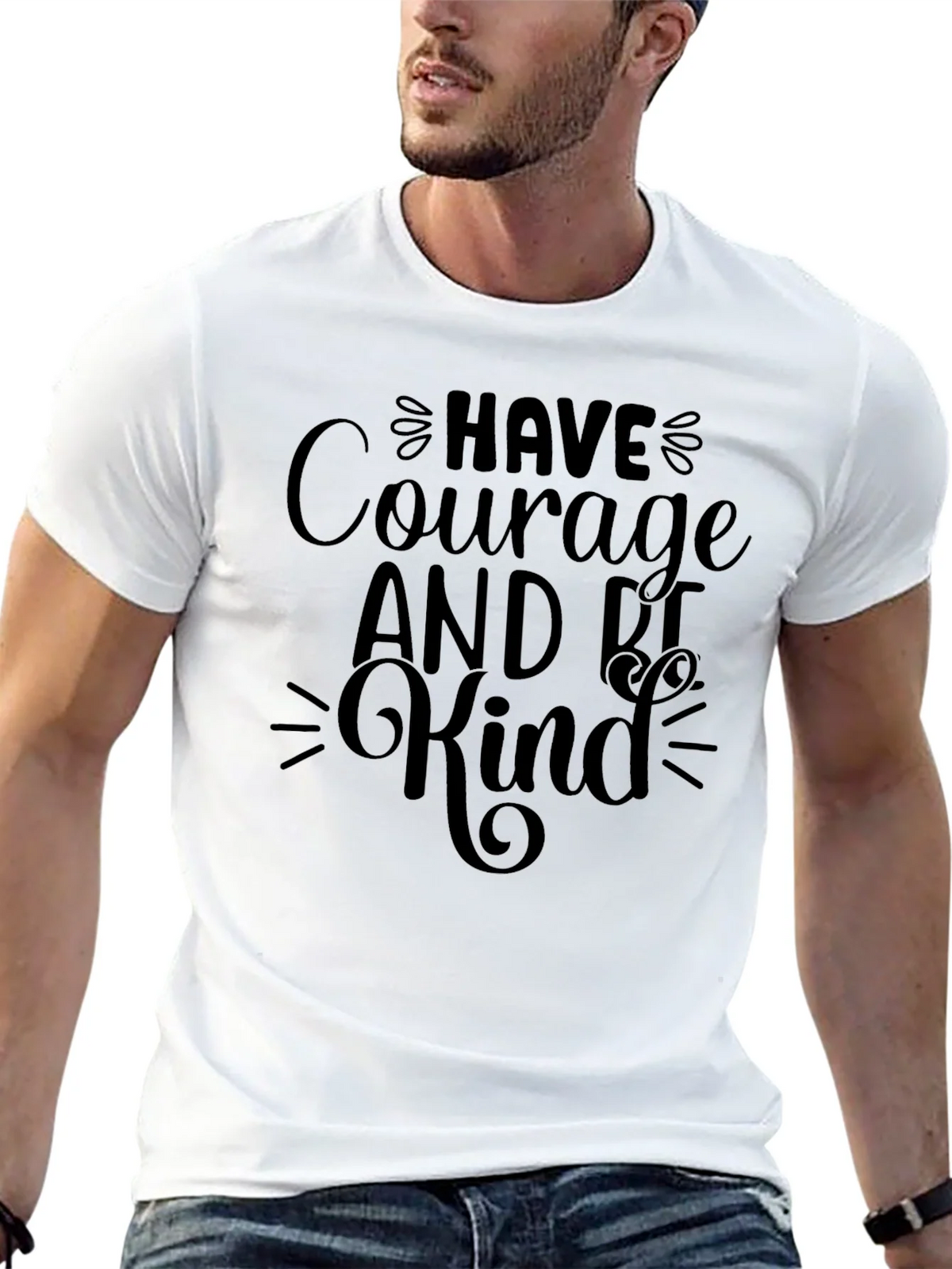 Courage Be Kind Black Graphic Tee product image 12