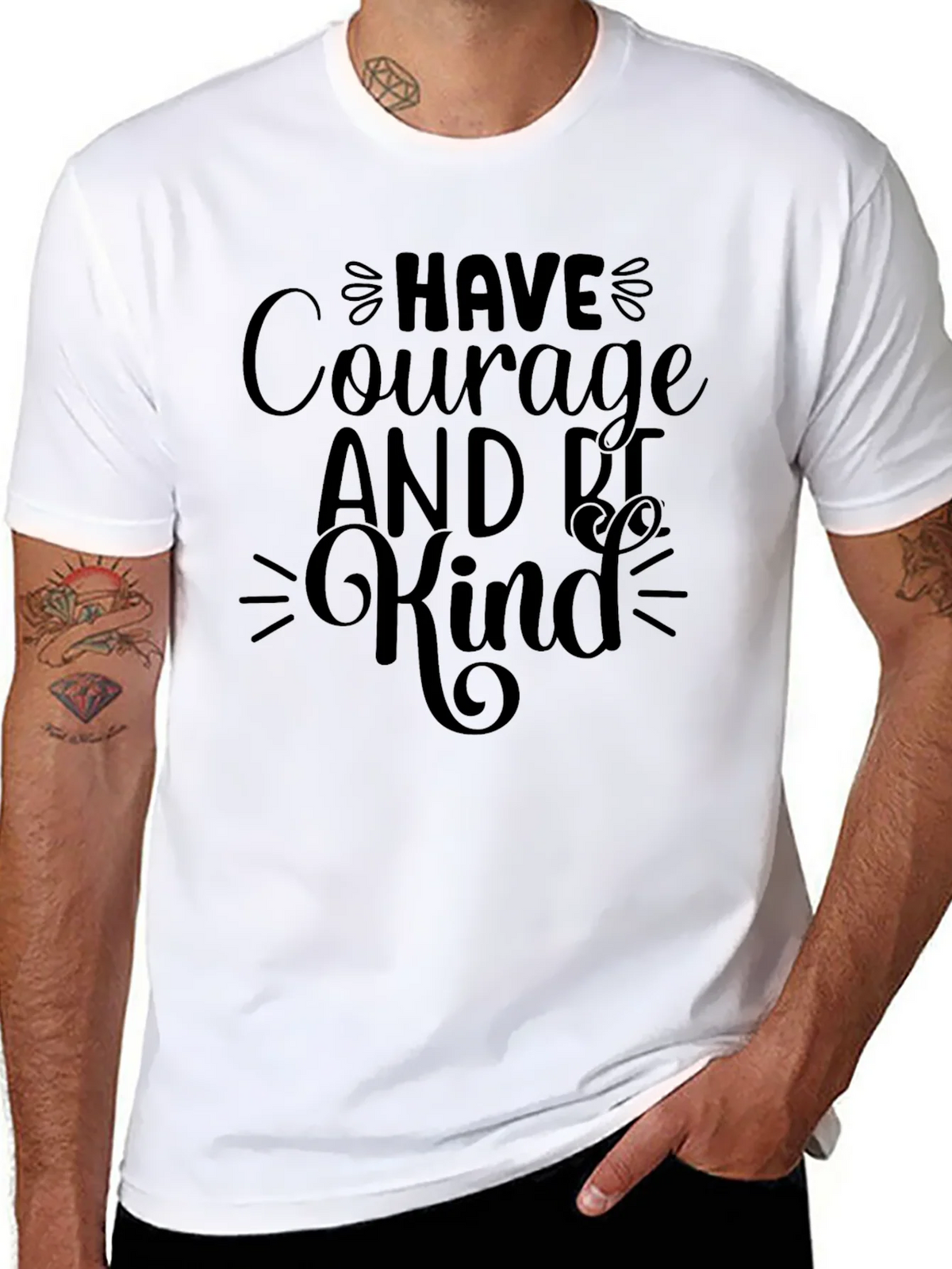 Courage Be Kind Black Graphic Tee product image 7