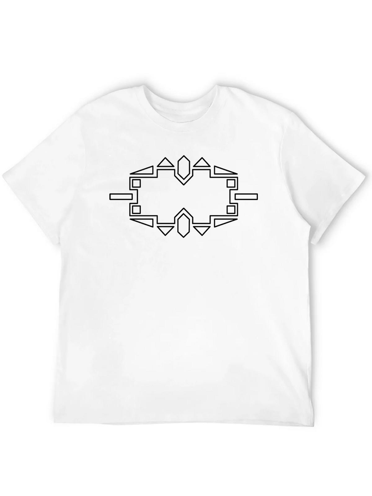 Geometric Graphic Tee - Modern Black Shirt product image 5